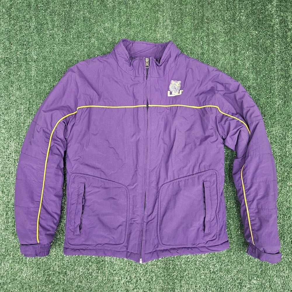 Oak Red Sportswear LSU Tigers Coat Boys Youth Size 10/12 EUC Purple